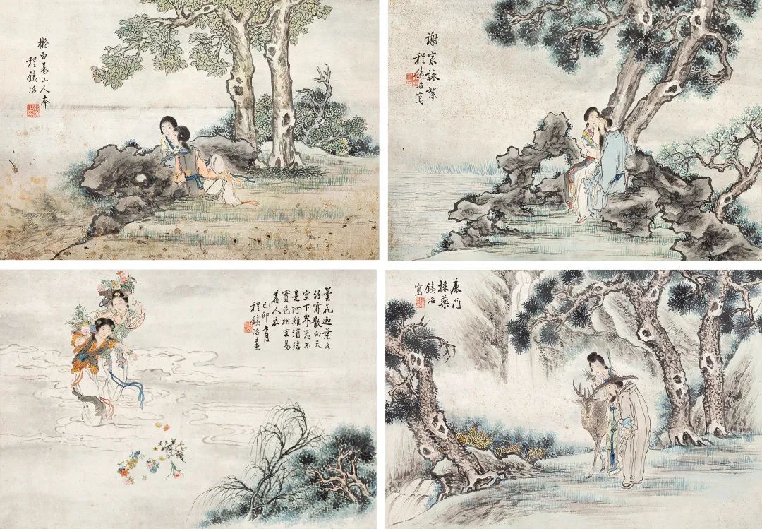 程鐵冶? 仕女圖（四幀）
