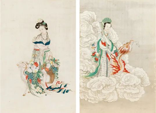佚名? 四美神仙圖