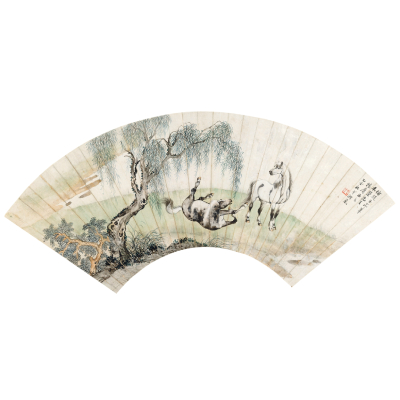 戈湘嵐 春郊牧馬