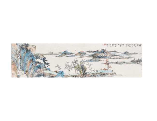 葉青  山水圖