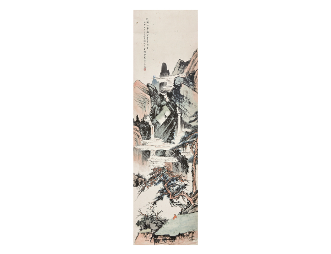 羅叔重  坐看云起圖