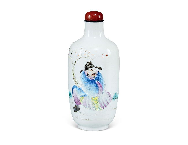 民國  粉彩李太白母壺
