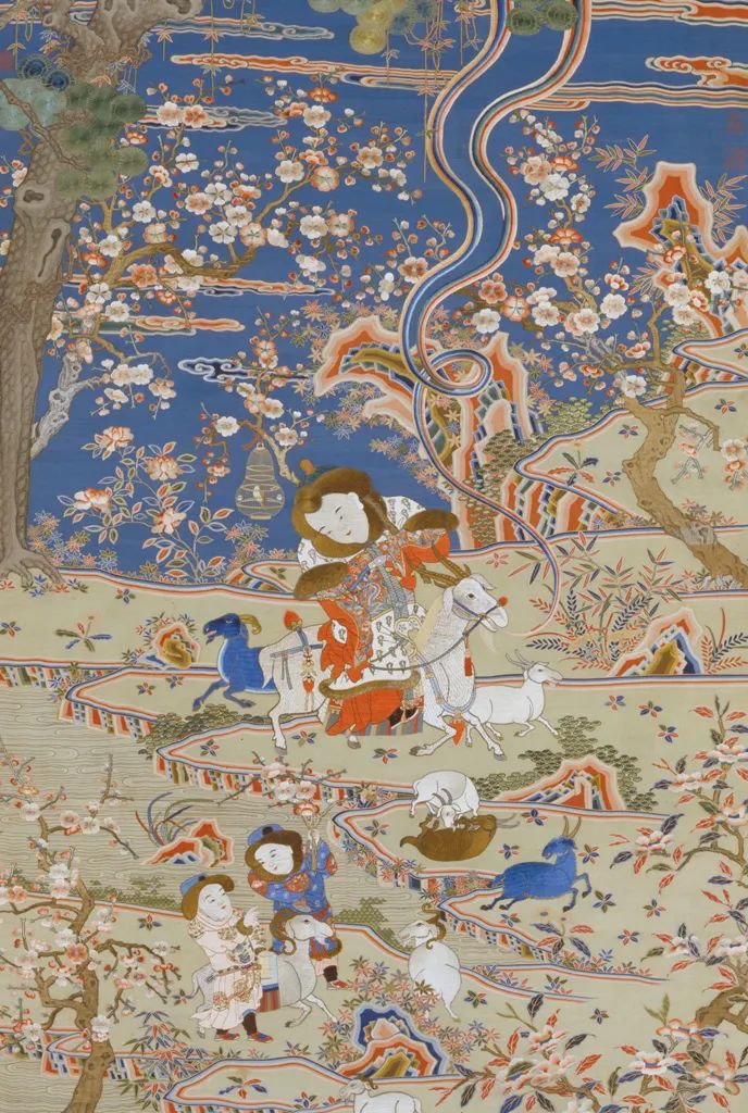 緙絲加繡九陽消寒圖 清乾隆，蘇州繡制，縱213厘米，橫119厘米。清宮舊藏。.jpg